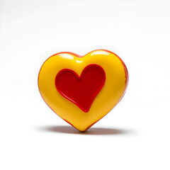 Fototapeta premium Glowing 3d heart