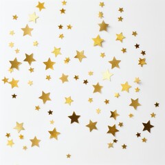 Gold foil star confetti stars decorative decoration.
