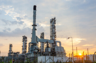 An oil refinery is a large industrial