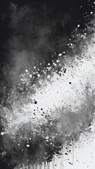 Obraz premium Black and white grunge. Distress overlay texture. Abstract surface dust and rough dirty wall background concept. Worn, torn, weathered effect. 