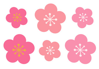 ひな祭り_桃の花_アイコン（背景白）