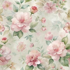 Elegant Floral Watercolor Pattern
