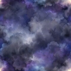 Purple Watercolor Cloud Abstract Background