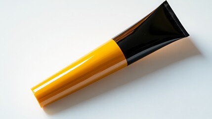 A high-quality close-up of a minimalist tube of hand cream, placed elegantly against a clean white background