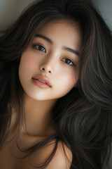 Obraz premium 美しさ, 顔, モデル, 笑う, ファッション, 人々, 髪の毛, 笑みを浮かべている, 人, ブルネット, シティ, アウトドア, 通り, ライフスタイル, 淑女, 1, 頭, ハピネス, 化粧,女, 美しさ, 髪の毛, モデル, ファッション, 顔, うっとりさせる魅力, 化粧, 人, ドレス, ブルネット, 肌, 唇, 化粧, 淑女, 目, 暗い, 黒, ふしだらな, スタジオ, 好色