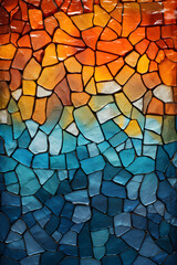 colorful glass mosaic wall background poster background