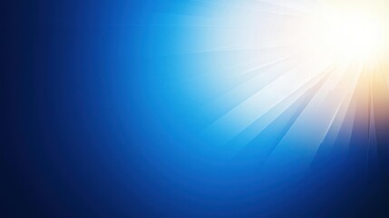 Abstract Blue Background With Bright Light Rays