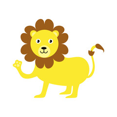 Cute lion cartoon