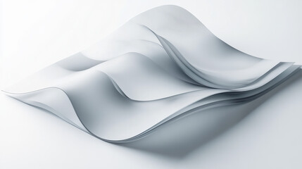 Obraz premium Vector business brochure, flyer template, blank with transparent strip, waves