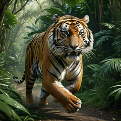 A hyper-realistic image of an animal 