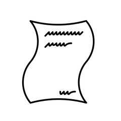 book sheet icon and writing