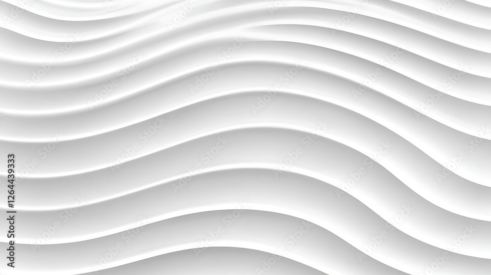 Poster abstract white wave texture pattern background design clean modern elegant and smooth curves 3d rend