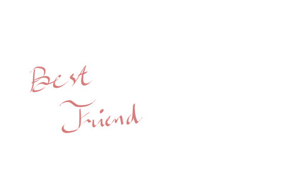Best friend lettering 