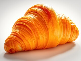 Orange Croissant Pastry Close Up