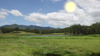 Water Cycle in Nature Animation