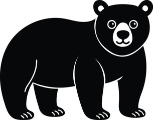 Fototapeta premium Silhouette vector of bear