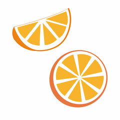 Orange Fruit Isolated Flat image