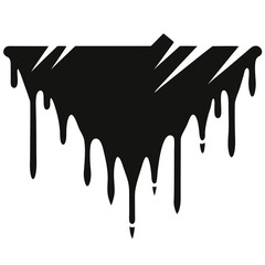 vector of a drippy graffiti tag with bold strokes
