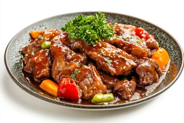 Delicious Beef Stir Fry with Vegetables and Sesame Seeds