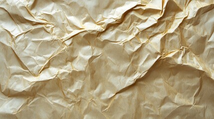 Obraz premium Crumpled beige paper texture background (4)
