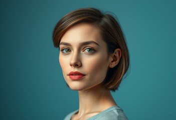 Natural light portrait of a woman with masculine features