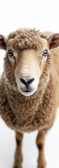 Obraz premium Sheep isolated on white background.