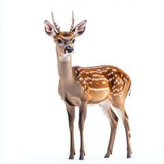 Fototapeta premium Deer isolated on white background.