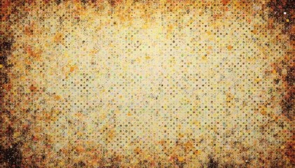 worn newspaper texture with faded halftone patterns on a dusty background, subtle dotting, muted colors, vintage