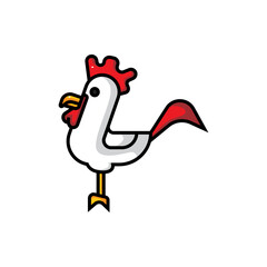 mascot symbol logo character cool rooster.eps
