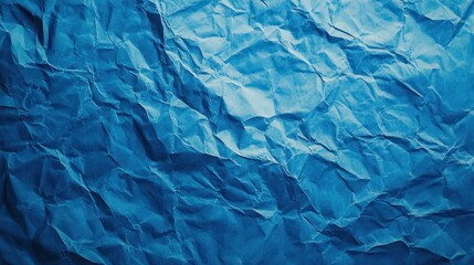Obraz premium Crumpled Blue Paper Texture Background (4)