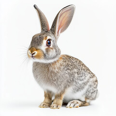 Obraz premium Rabbit isolated on white background.
