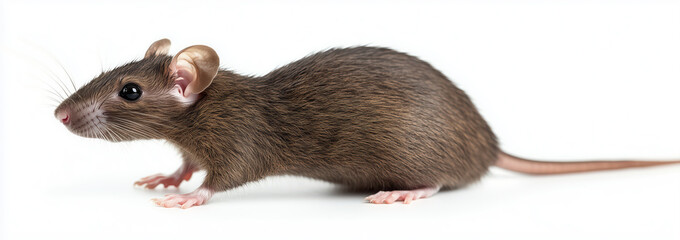 Obraz premium Rat isolated on white background.