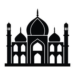 taj mahal vector illustration