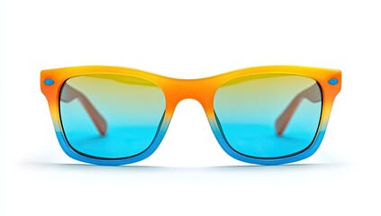 Colorful kid's sunglasses on white background (1)