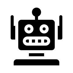 coding skills glyph icon