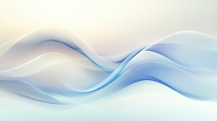 Fototapeta premium Banner with gentle digital waves in the middle.