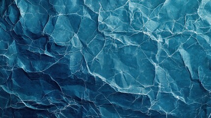 Obraz premium Crumpled Blue Paper Texture Background Design (11)