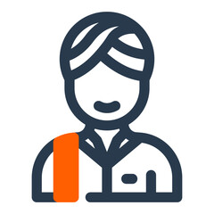 Indian Man in Traditional Attire Representing Cultural Heritage