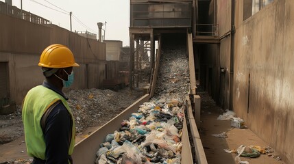 Waste management and environmental cleanup efforts  
