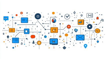 Digital Marketing Strategy: A Visual Representation of Integrated Communication Channels