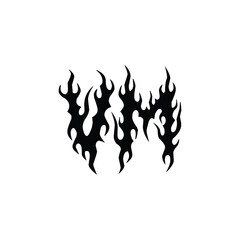 VM monogram logo design letter text name symbol monochrome logotype alphabet character simple logo