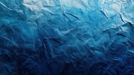 Obraz premium Crumpled Blue Paper Texture Background Design (52)