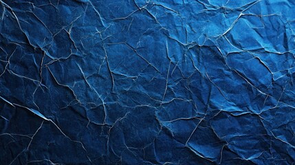 Obraz premium Crumpled Blue Paper Texture Background Design (60)