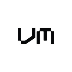 VM monogram logo design letter text name symbol monochrome logotype alphabet character simple logo