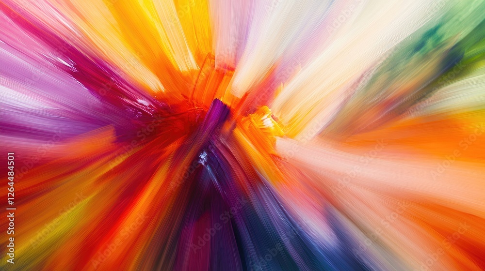 Poster a dynamic abstract background with sharp angles and vivid colors, creating a sense of movement and e