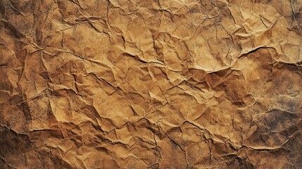 Naklejka premium Crumpled Brown Paper Texture Background (12)