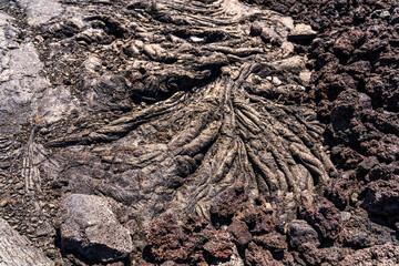 Lava Rock Formation in Hawaii Volcanoes National Park