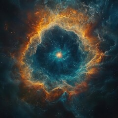 Stunning Nebula Formation with Vibrant Colors and Cosmic Details