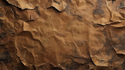 Crumpled brown paper texture background (50)