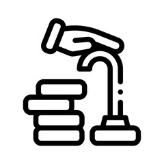 retirement savings line icon